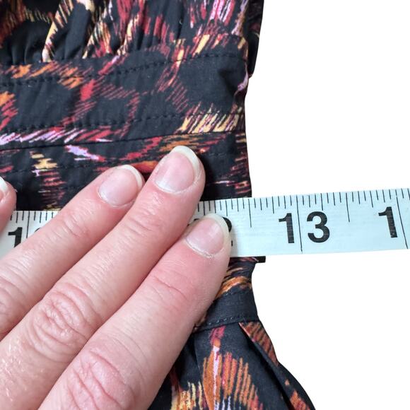 Ulla Johnson Lulu Pleated Cotton Tiered Mini Dress Rosefinch - Picture 11 of 12